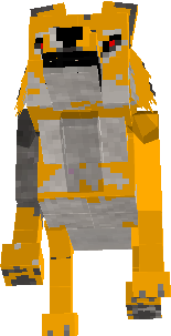 wolf of lava