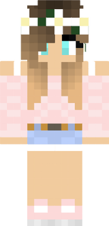 flower skin girl