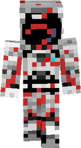 astronalta macabro cheio de sangue