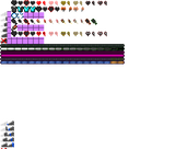GUI food, health, connection and XP bar