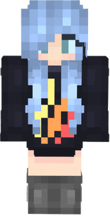 Girl w/Fire Hoodie (EDIT)
