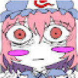 Yuyuko Touhou Pixel Art