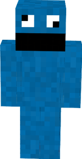 Cookie monster costume with person beneath