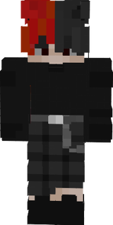 red and black hair sjin