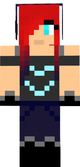 Dark schemed headphones girl