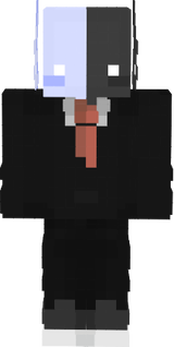 Axolote Suit Black Eyes White