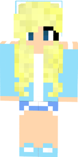 Blue Gamer Girl