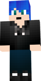 CBcrusher With blue hair and shaded