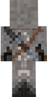 scribe with sword
