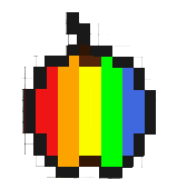 RAINBOW APPLE! >:3