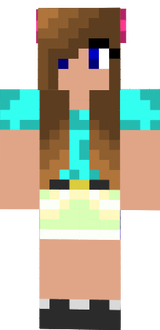 Steve girl(pink bow)
