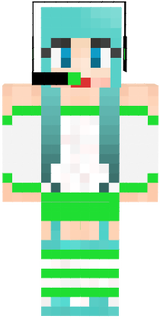 gameuse verte et bleu