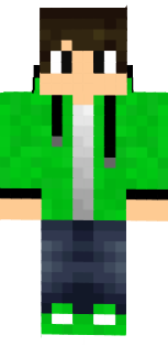 green hoodie