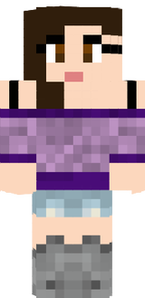 purple shirted girl