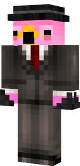 Flamingo in outfit