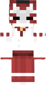 Rory human form with kitsune mask and outfit