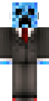 creeper azul com gravata