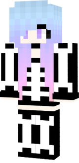 Pastel Goth Skeleton Girl By HeartMeMeow