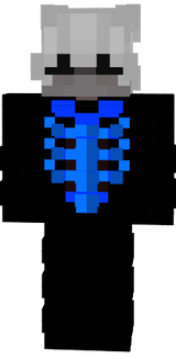 My skin with blue skeleton