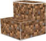 dark oak stairs - dirt