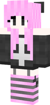 pink pastel goth girl 