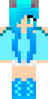 Pretty Blue Wolf Girl