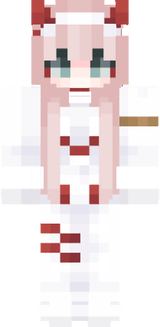 zero two de armadura branca