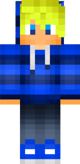 blue striped hoodie