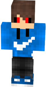 skin nike azul con guantes baboso