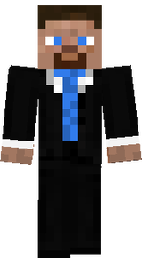 Stive in blue-black suit