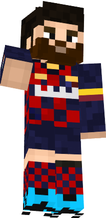 Preview of texture: messi minecraft