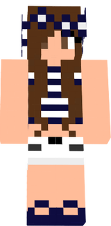 girl blue and white