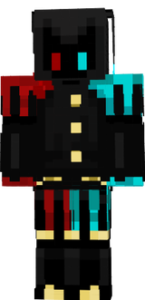 Blue and red jester