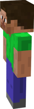 Human green shirt player 