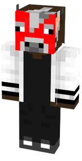 mini boi com a máscara do grande boi
