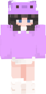 cute girl with prpl hoodie