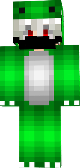 skin dino verde