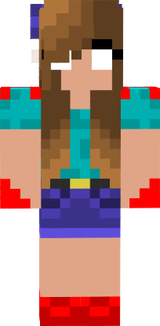 herobrine girl (scarred with cuts)