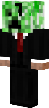 Preview of texture:  Creeper with tuxe