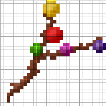 Preview of texture: Touhou Kaguya Houraisan Hime Stick Touhoucraft Texture Pack