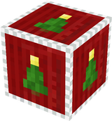 Minecraft Christmas Xmas 2010 Cape Block