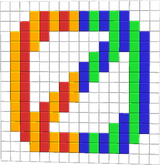 rainbow barier block