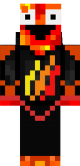 creepy smile with fire merch