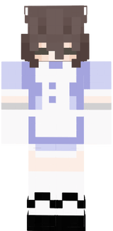 Brown hair blue maid