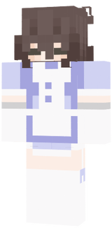 Brown hair blue maid