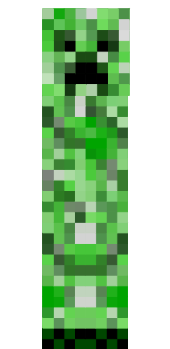 Preview of texture: 3D creeper