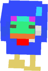 blue chicken texture