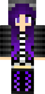 Goth / emo girl with purple hair - I TRIED