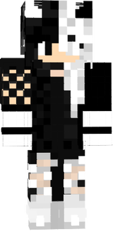 demon girl black withe 