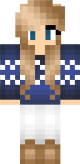 blue winter cloth girl